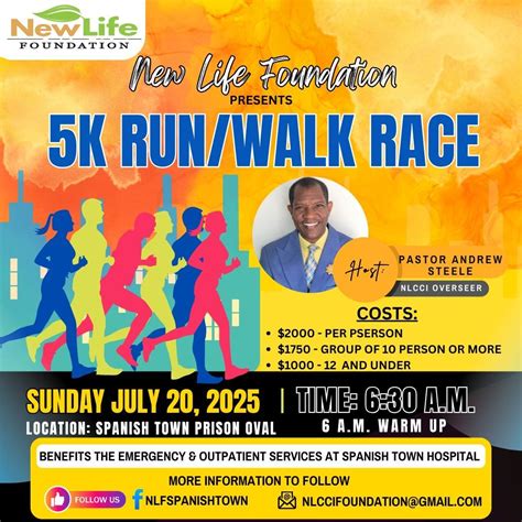 5K Run/Walk Race, 1 A Port Henderson Road, Spanish Town, Jamaica, 20 ...