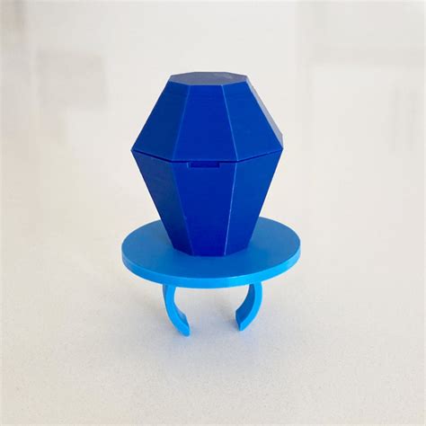 Unique XL blue Raspberry Ring Pop Engagement Proposal Box Made in Salt ...