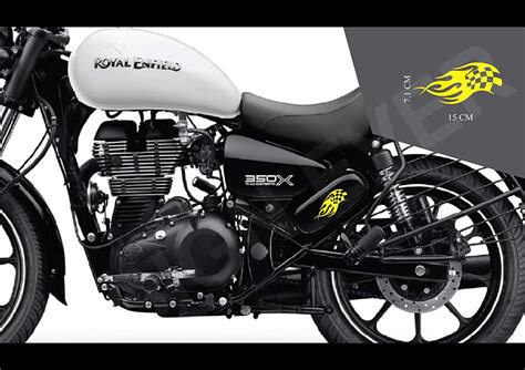 SIGN EVER Sport Racing Logo Bike Stickers Compatible for Royal Enfield ...
