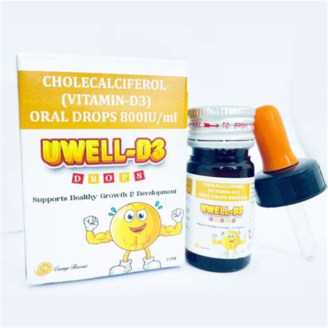 UWELL-D3 800 Oral Drops Yodley lifesciences Pvt. Ltd.