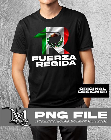 Fuerza Regida Logo Bandera Mexicana Design /diseno Para Playera - Etsy