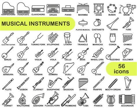 Musical Instruments with Names 的图像结果