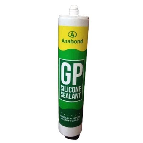 Anabond GP Silicone Sealant General Purpose Acetoxy Grade (260ml, Black ...