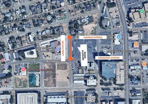 Midland road and lane closures scheduled this week