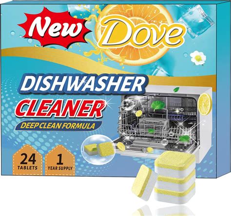 Amazon.com: New Dove Dishwasher Cleaner and Deodorizer Tablets, 24 Pack ...