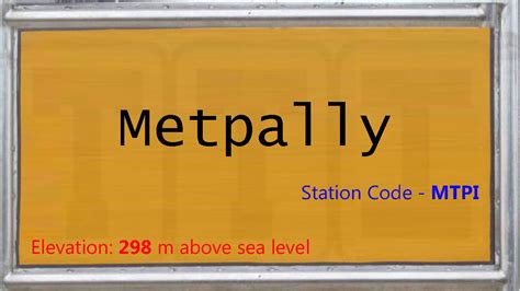 MTPI / Metpally Railway Station | Train Arrival / Departure Timings at ...
