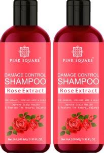 Pink Square Damage Control Shampoo ( With Rose Extract ) Pack Of 2 ...