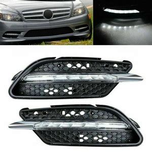 Jual Fog Light Trim Lampu Kabut Bumper LED DRL Mercedes W204 PreFL AMG ...