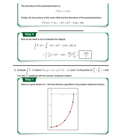 Line Integrals of Vector Fields Examples 的图像结果