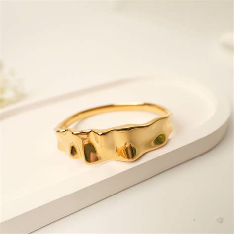 Ashara Molten Wave Bangle – 18K Gold Plated Waterproof Bracelet ...