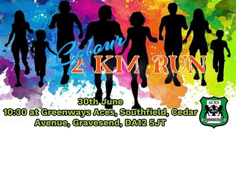 Aces colour 2km run, Southfields Green, Gravesend, 30 June 2024 | AllEvents
