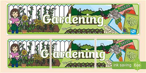 Gardening Display Banner