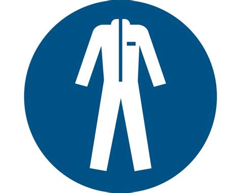 Piktogramm-Zeichen Arbeitsschutzkleidung benutzen | Ø 300 mm