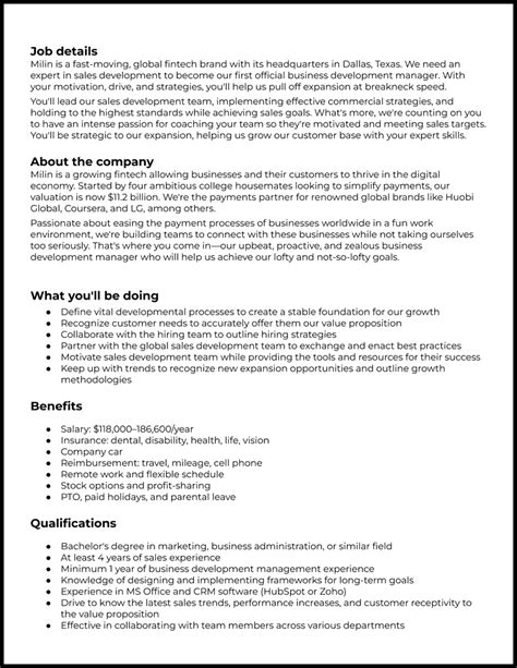 Business Development Job Description 的图像结果