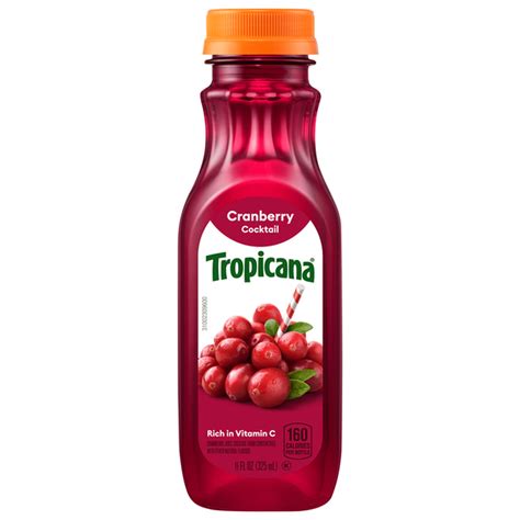 Tropicana Juice Cocktail, Cranberry (11 fl oz) Delivery or Pickup Near ...