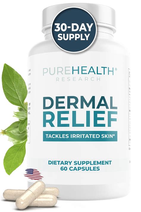 Buy PURE RESEARCH Dermal Supplements - for Irritated Skin, Eczema and ...