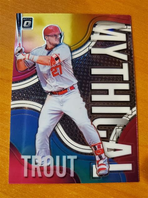 2019 Panini Optic Mythical Mike Trout Card #M-1 | eBay
