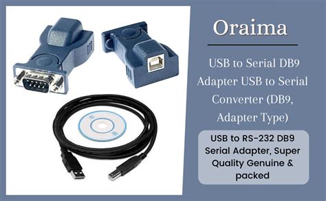 Oraima USB to Serial DB9 Adapter USB to Serial Converter (DB9, Adapter ...