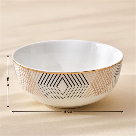 Buy Blanco Bone China Printed Cereal Bowl - 600ml from Home Centre at ...