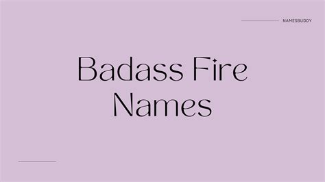 46 Badass Fire Names for Your Little One - NamesBuddy