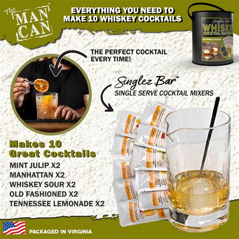 Man Can - Whiskey Cocktail Making Kit