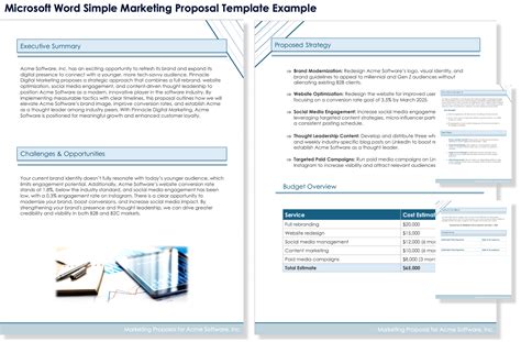 Free MS Word Marketing Proposal Templates