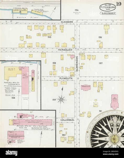 Map of fitchburg hi-res stock photography and images - Alamy