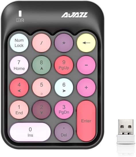 Buy NACODEX AK18 2.4GHz Wireless Numeric Keypad, 18 Keys Retro ...