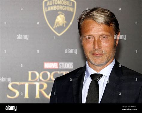 Mads Mikkelsen at the World premiere of 'Doctor Strange' held at the El ...