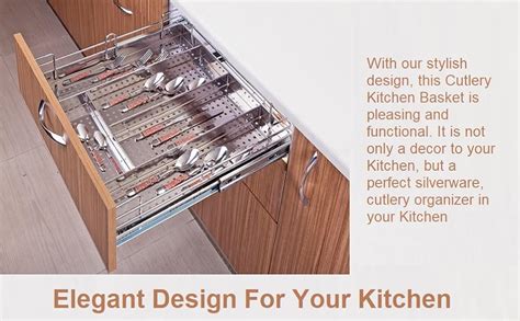Buy SmartSlide Cutlery tray Kitchen Basket/Plate Kitchen Basket/Cutlery ...