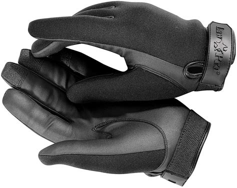 Buy LawPro Kevlar Neoprene Black Tactical Police Uniform Gloves - Cut ...