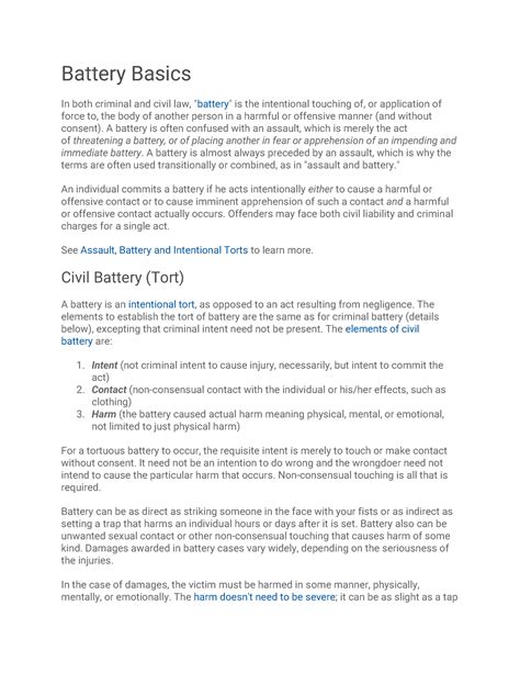 Battery Definition Law Example at Byron Wells blog