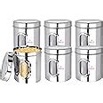 Ebun Stainless Steel See Through Small Containers 1.25 Kgs | Pack Of 6 ...