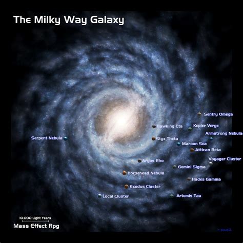 Explore the Milky Way Galaxy with this Detailed Map
