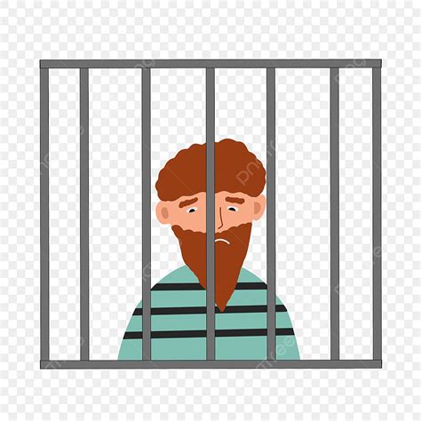 Бородатый заключенный тюрьмы картинки PNG , плохой парень, пленный ...