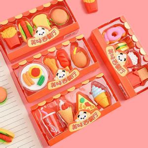 Buy Panda Fast Food Erasers - Set of 4 Online in India