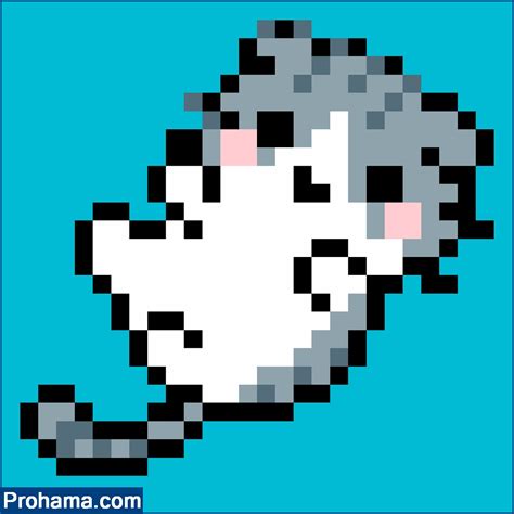 Cute Cat Pixel Art | Easy Pixel Art Grid