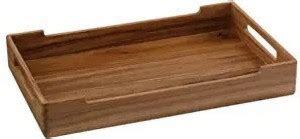 UTOPIA CHOICE Serving Tray with Handles - Large, Premium Teak Wood ...