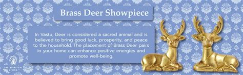 Buy The Spiritual Living Pure Brass Deer Showpiece | Deer for Home ...