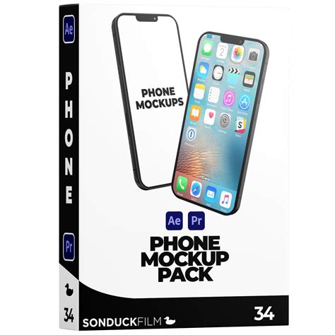 Phone Mockup Pack | After Effects & Premiere Pro | 50 Templates ...
