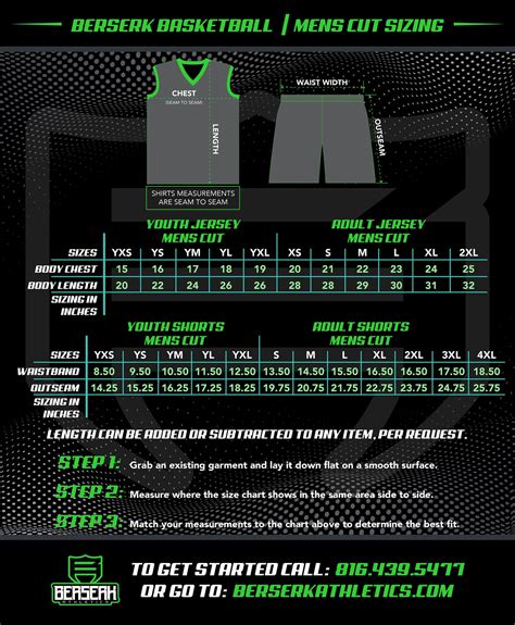 Basketball Size Charts – Berserk Athletics