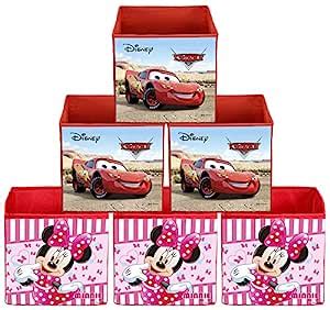 Heart Home Disney Print Non Woven Fabric 6 Pieces Foldable Large Size ...