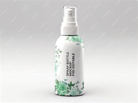 Premium PSD | Psd spray bottle mockup