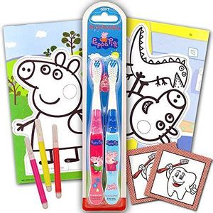 Peppa Pig Toothbrush Set Kids Toddlers ~ 2 Toothbrushes, 25 Reward ...