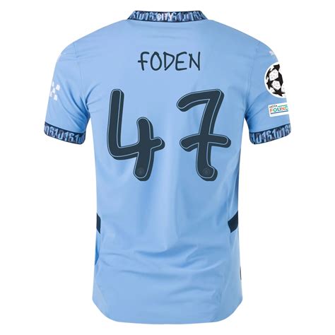 Phil Foden Manchester City 2024/25 Authentic UCL Home Jersey by Puma ...