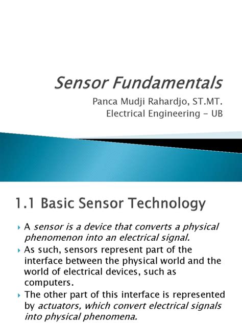 Image result for Sensor Basics