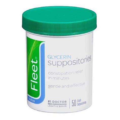 Fleet Laxative Glycerin Suppositories for Adult Constipation, 50 Count - Walmart.com