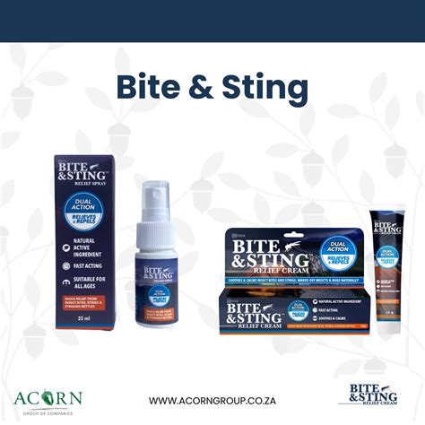 Bite & Sting Relief: A natural remedy for bites and stings | Acorn Group of Companies posted on ...