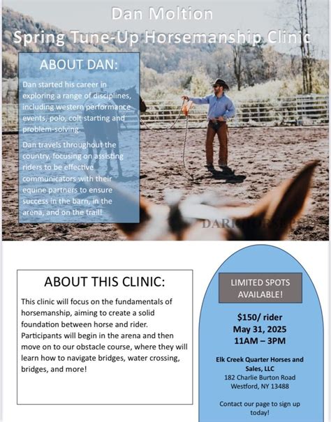 Dan Moltion Spring Tune-Up Horsemanship Clinic , 182 Charlie Burton ...