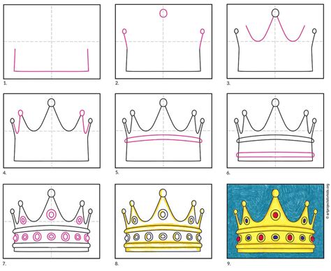 How to Draw a Crown: Step-by-Step Guide for Beginners - Drawings Easy ...